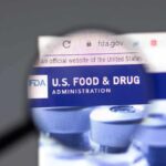 Magnifying glass over FDA website page header