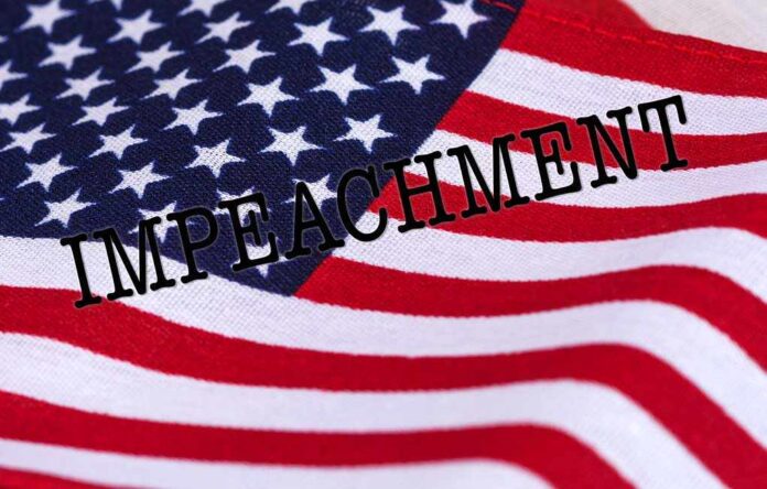 1592730094 featured image American flag background with the word impeachment overlayed