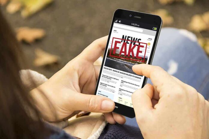 638642296 featured image Person holding smartphone displaying fake news notification
