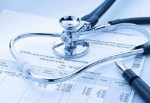 Insurance Giants GRILLED – RELIEF on the WAY A stethoscope resting on a medical billing statement