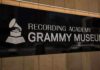 Sign of the Grammy Museum displaying the Recording Academy logo