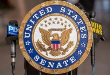 Senate SEIZES Fed Probe—What Are They Hiding? Official seal of the United States Senate with microphones in the background