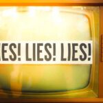 MASSIVE Jobs Revision Exposes Previous Administration Lies A vintage television displaying the repeated phrase 'LIES LIES LIES'