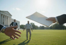 Create a featured image for the article titled: UNPRECEDENTED: DOJ TARGETS Fed Chair With CRIMINAL Subpoenas Create an imag