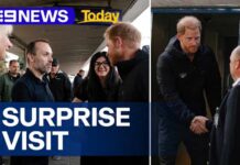 Prince Harry made a surprise appearance in Ukraine | 9 News