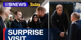 Prince Harry made a surprise appearance in Ukraine | 9 News