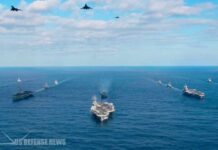 U.S. Deploys Three Aircraft Carriers to Middle East for First