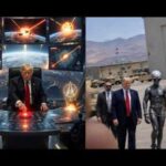 Media In Flames Over TRUMP’S AI Missile Meme Trump Posts Cryptic Images of Walking with Alien, Pressing RED BUTTON Dropping Nukes from Space
