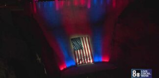 Patriotic lighting debuts at Hoover Dam for summer holiday season