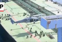 Video shows US military seizing an oil tanker associated with Iran