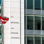 Major Sanctions Strike Hits Foreign Financial Network U.S. Securities and Exchange Commission building and flag.