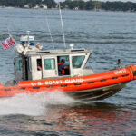 A Lethal Strike and a Missing Paper Trail Coast Guard boat speeding on the water.