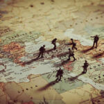 Europe’s Hidden Crime Army Is Bigger Than Most People Realize Toy soldiers on a world map background.
