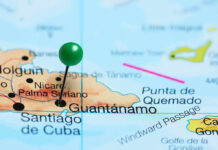 Cuba’s Capitalist Pivot Stuns Hardliners Map with pin on Guantánamo, Cuba.