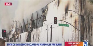 Structural integrity now more of a concern for crews fighting multi-day Boyle Heights warehouse fire