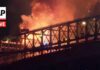 Brooklyn Bridge Fire Sparks New Questions LIVE: Fire on Brooklyn Bridge during July 4th fireworks show in New York