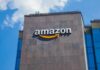 Amazon’s Texas AI Hub Could Become a Pollution Giant Amazon logo on modern office building facade