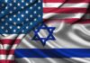 United States and Israel flags overlapping with visible folds