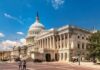 Socialist Group Demands Senate Abolition United States Capitol building with dome and columns under a blue sky