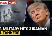 U.S. Strikes Three Iranian Tankers Amid Rising Tensions US-IRAN WAR | U.S. Strikes 3 Iranian Oil Tankers After Navy Warships Targeted