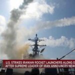 U.S. Strikes Iranian Military Sites Near Strait of Hormuz US strikes Iranian rocket launchers on the Strait of Hormuz in first military action in weeks