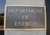 Nuclear Project Loses Lead Contractor Department of Energy sign on building wall