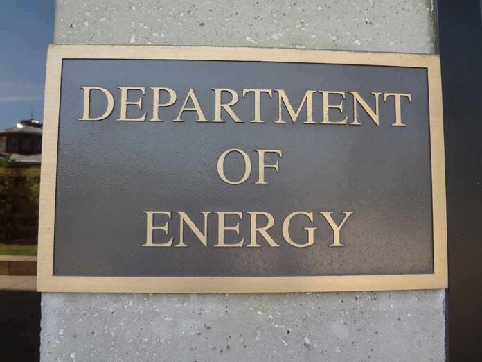 Department of Energy sign on building wall