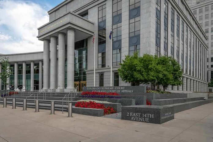 Colorado Supreme Court building with columns and steps
