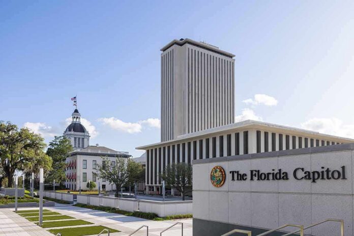 shutterstock_2253240105 Florida Capitol complex with modern tower and historic dome