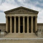 Judge Yanks Trump From Kennedy Center Supreme Court building with grand columns and steps