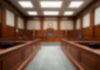 Jury Room Meltdown: 11-1 Split Ends in Mistrial Empty courtroom with wooden benches and judge's bench