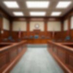 Jury Room Meltdown: 11-1 Split Ends in Mistrial Empty courtroom with wooden benches and judge's bench