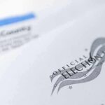 Official election mail envelopes with county label