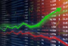 “Biggest Bubble” Still Has Investors Buying Stock market chart with green upward arrow and red downward line